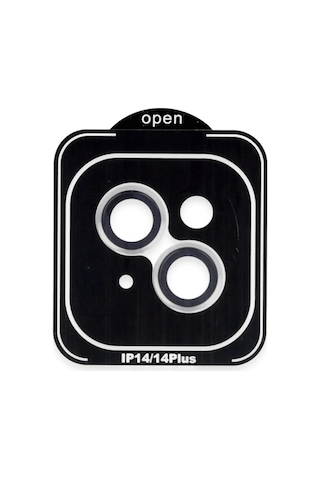 Mey İthalat iPhone Uyumlu 14 Pvd Metal Kamera Lens - Gümüş