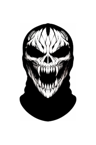 Caxis Kuru Kafa Desenli Siyah Balaklava Maske Full Face Skull Motorcu Airsoft Cosplay Caxis Kuru Kafa Desenli Siyah Balaklava Maske Full Face Skull Motorcu Airsoft Cosplay