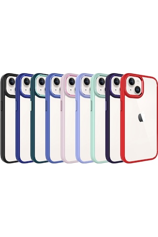 Apple Uyumlu iPhone 15 Kılıf Sararmaz Defens Armour Krom Case