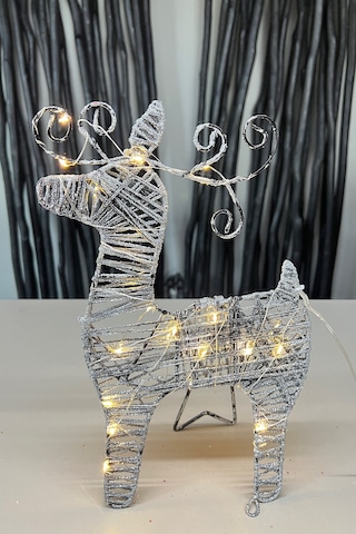 Led Işıklı Geyik Ferforje Gün Işığı