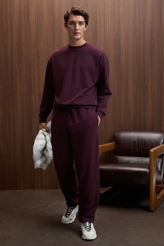 Grımelange Vıento Erkek Bisiklet Yaka Uzun Kollu Regular Fit Bordo Sweatshirt Bordo