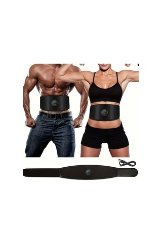 Fochsia Siyah Akıllı Masaj Kemeri Karın Kas Egzersiz Ekipmanı Ev Masaj Aleti Gri