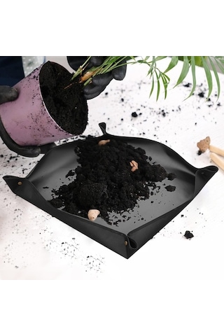 Pazly Taşınabilir Suntek Saksı Matı Koruma Bitki 50x50cm Siyah Gw