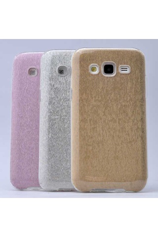 Samsung Uyumlu Galaxy J5 Kılıf Zore Shining Silikon Siyah