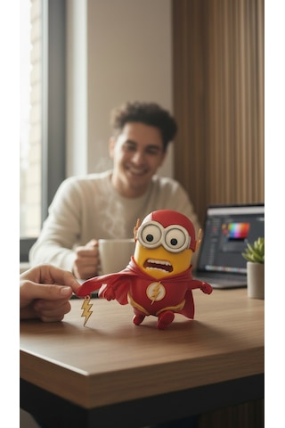 Flash Minion Koleksiyonluk Hediyelik Figür Biblo 14 Cm