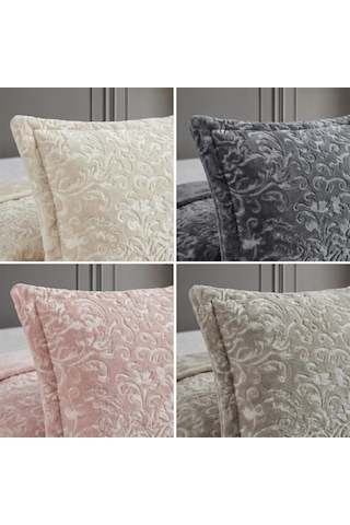 Soft Battaniye Çift Kişilik 220 X 240 Antrasit Yastık Kılıfı Hediyeli Antrasit