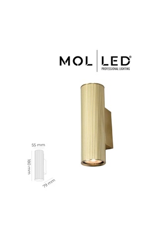 Molled Aura Serisi Gold Çift Yönlü Dekoratif Gu10 Duylu Aplik - Mol8106