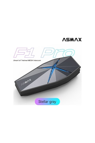 F1 Pro Mesh Ve Sesli Komut İnterkom Stellar Grey