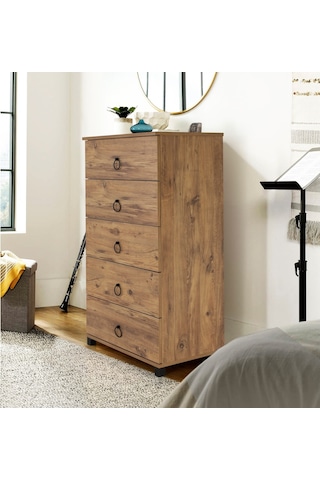 Mobilya Sarayı Yüksek 5 Çekmeceli Şifonyer (525247265)