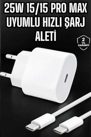 Güç Adaptörü Ve Kablosu Şarj Aleti 15/15 Pro Max Uyumlu Hızlı Şarj 56493481