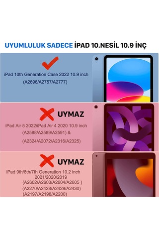 Apple Uyumlu iPad 10. Nesil 10.9 2022 Paper Like Ekran Koruyucu Kağıt Hissi A2696 A2557 A2777