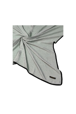 Mim Eşarp Mısırlı Eşarpları Biyeli Müslin Düz Renk Eşarp 100x100cm Gri