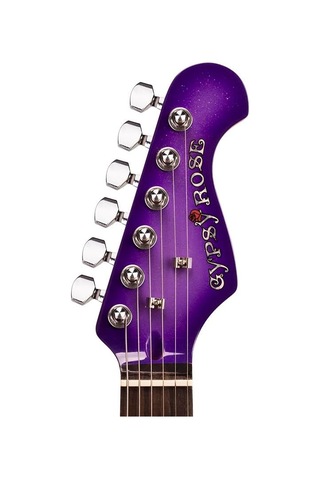 Valencia Gypsy Rose Gre1kcpp Elektro Gitar Seti Mor - Tek Manyetik Basitleştirilmiş - Simli Mor - Yeni Başlayanlara