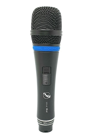 Pawer Pw-1111 Profesyonel Kablolu Mikrofon Metal Kasa