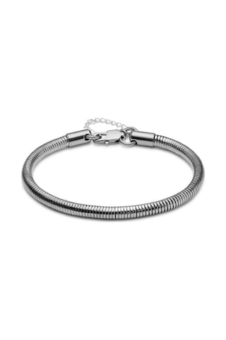 Gümüş Renk Unisex Snake Zincir 4 Mm Çelik Bileklik - 3144 Gold