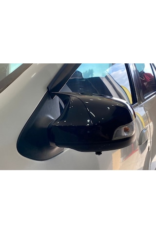 Renault Symbol Yarasa Batman Ayna Kapak - Piano Black - Sinyalli Ay