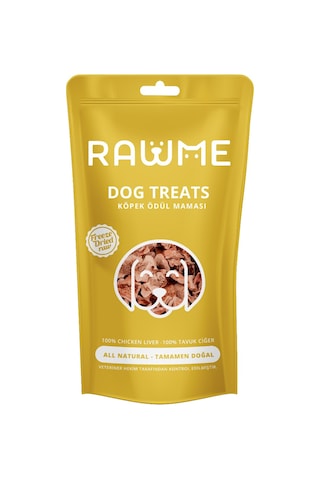 Rawme Dondurularak Kurutulmuş Çiğ Köpek Tavuk Ciğer