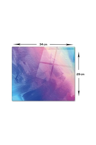 Decorita 10001502076 Renkli Tuval Cam Kesme Tahtası, 29cm X 34cm Genel