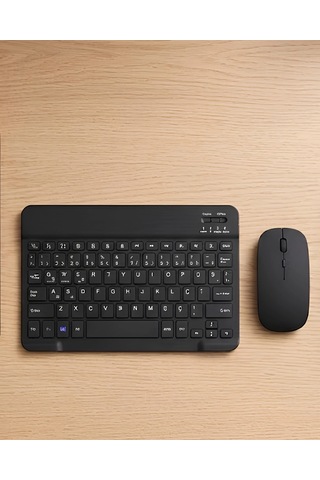 Mey Najmaddin Sessiz Tuşlu Kablosuz Klavye Mouse Seti Çoklu Cihaz Uyumlu Najmaddin