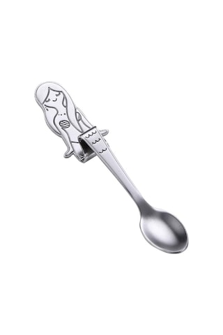 Reedark Deniz Kızı Desenli 304 Paslanmaz Çelik Uzun Saplı Çay Kaşığı - Kahve, Tatlı Ve İçecekler İçin Şık Mutfak Aksesuarı Diğer