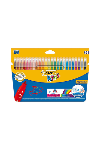 Bic Kids Couleur Yıkanabilir Keçeli Boya Kalemi 24'lü
