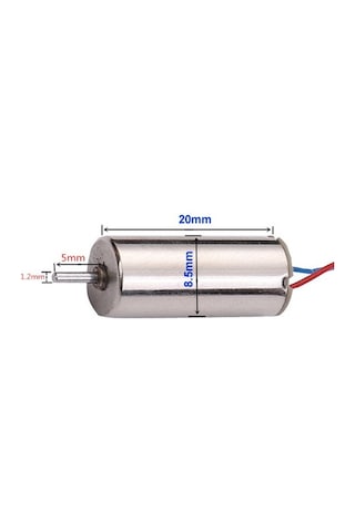8520 Coreless Dc Motor 3.7v Yüksek Devir Mikro Fırçalı Motor Mini Drone Oyuncak Robot Motoru