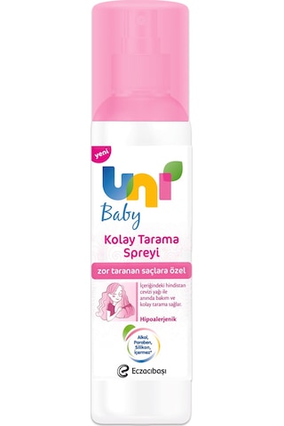 Uni Baby Bebek Kolay Tarama Şampuanı 700ml+saç Tarama Spreyi200ml Tüm Saçlar