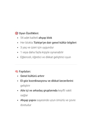 Türkiye Tower Genel Kültür Denge Oyunu 54 Parça Cezalı Jenga