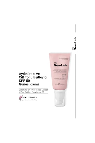 The NewLab Aydınlatıcı Ve Cilt Tonu Eşitleyici Güneş Kremi 50+ Spf