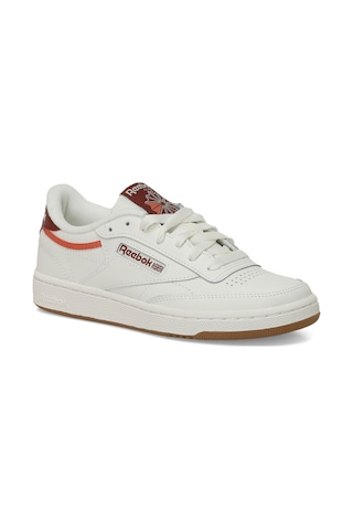 Reebok Club C 85 Kırık Beyaz Kadın Sneaker 000000000101926622 Beyaz-kestane Çok Renkli