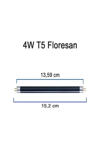 Şahnet 4w T5 Blb Floresan Ampul Mor Işık 13,6 Cm- Para Makinesi Lambası