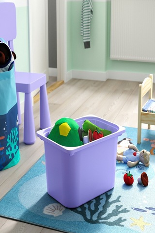 Ikea Lila Fonksiyonel Saklama Kutusu 42x30x23 Cm Oyuncak Düzenleyici Çocuk Odası