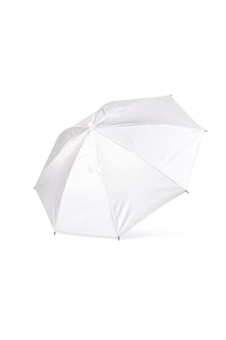 Mersi Shop Beyaz Kafa Şemsiyesi Eller Serbest Güneş Koruyucu Şapka Şemsiye