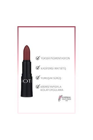 Note Cosmetique Mattemoist Lipstick Mat Bitişli Ruj 314 Mocha Rain - Kahverengi