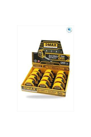Çelik Şerit Metre 5 M X 25 Mm Otomatik Kilitli Stoplu Hırdavat İn