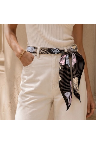 Sisley Flora Bandana/fular -2016-47 47 Siyah