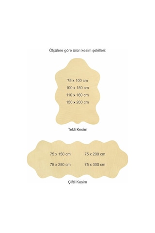 Tappeto Re x  Tavşanı Post Peluş Krem