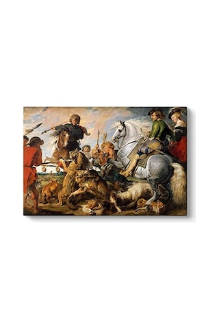 Ayrex Paul Rubens - Kurt Ve Tilki Avı Tablosu 60 X 40 Diğer
