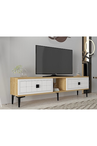 Tsa1501db - Yuka Tv Stand Safirmeşe-beyaz 150cm Safirmeşe-beyaz