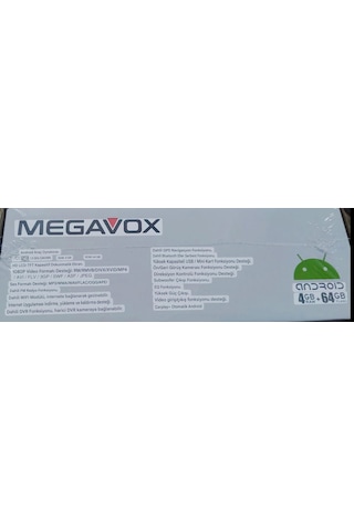 Megavox Mgx-5101 5 İnch Dual Knobs Camera Dahil Android Teyp