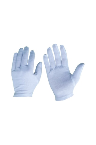 Beyaz Garson Bando Pandomim Gösteri Merasim Eldiveni Beyaz