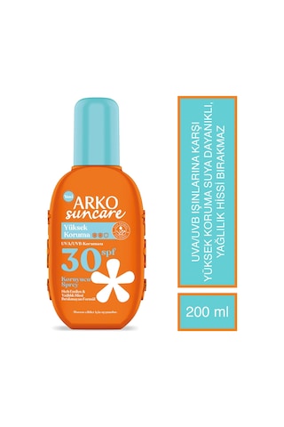 Arko Suncare Yüksek Korumalı Vücut Güneş Spreyi SPF30+ 200 ML