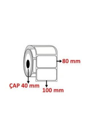 80X100 MM Barkod Etiketi 500 Sarım