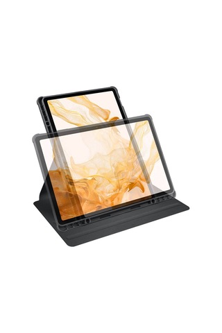 Galaxy Uyumlu Tab S9 Plus Kılıf Termik Kalem Bölmeli Dönebilen Standlı Kılıf