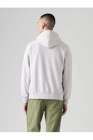 Levi's Pamuklu Regular Fit Kapüşonlu Fermuarlı Sweat Erkek Sweat A9265-5094 Gri