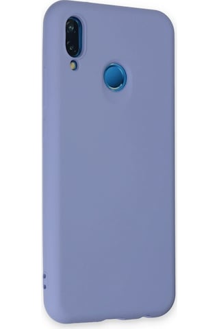 Newface Huawei P20 Lite Kılıf Nano İçi Kadife Silikon Glblseme - 97 - Lila LİLA