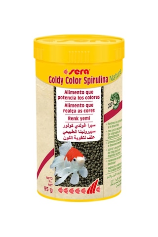 Sera Goldy Color Spirulina Nature 250 Ml / Japon Yemi Renklendiri