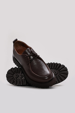 Fast Step Hakiki Deri Kahve Floter Kadın Casual Ayakkabı 583za2609 Diğer