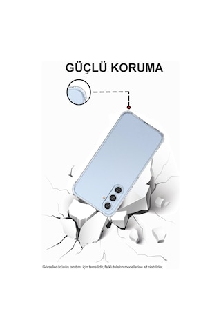 Oppo Reno 4 Lite Kapak Kamera Korumalı Antishock Köşe Korumalı Şeffaf Silikon Kılıf