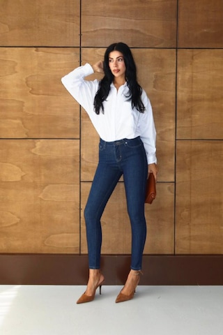 Lacarino 7277-34 Mıra Kadın Jean Pantolon Dark Blue